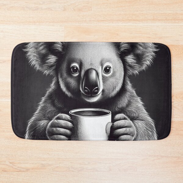 Item preview, funny koala drinking coffee designed and sold by Boxing Kangaroo Retail Company.