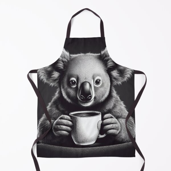 Item preview, funny koala drinking coffee designed and sold by Boxing Kangaroo Retail Company.