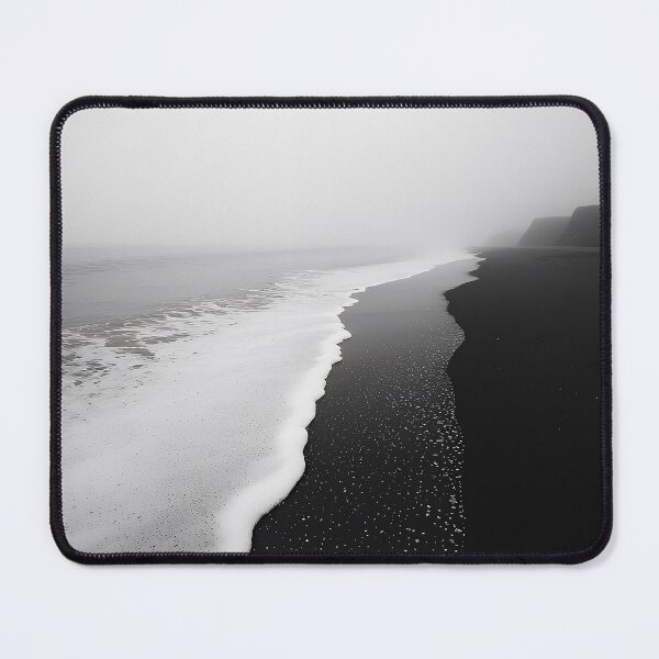 Item preview, Sea and sand in fog - Landscape photo designed and sold by TheArtistOf2022.