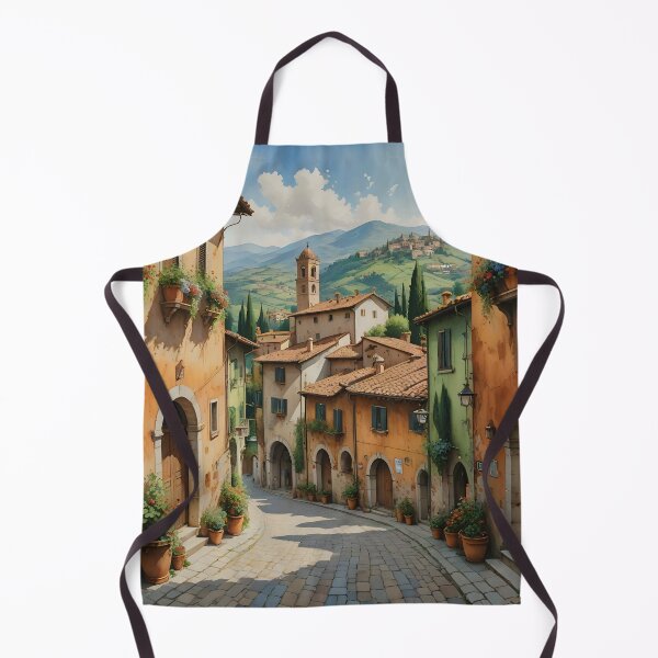 Item preview, San Lazzaro, Italy: Terracotta Roofs and Cobblestone Streets designed and sold by LSVart.