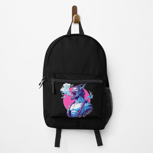Item preview, Cool Oni Demon Samurai Ogre Pink Blue designed and sold by TomFrontierArt.
