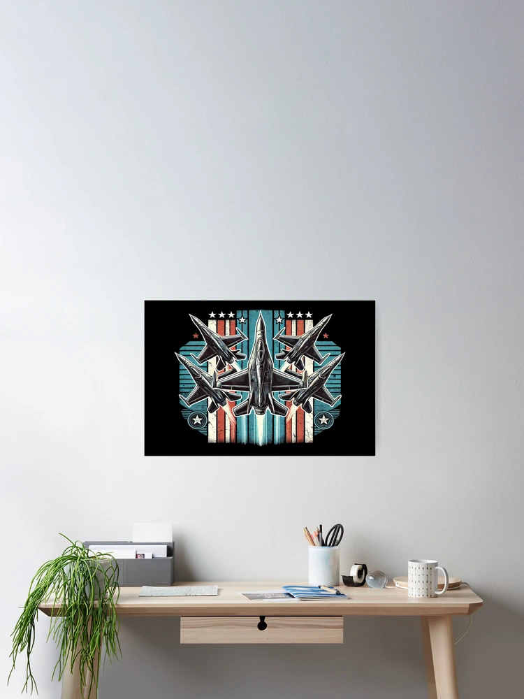 Thumbnail 2 of 3, Poster, Jet Fighter Formation designed and sold by Tenpaces.