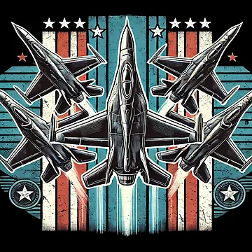 Artwork thumbnail, Jet Fighter Formation by Tenpaces