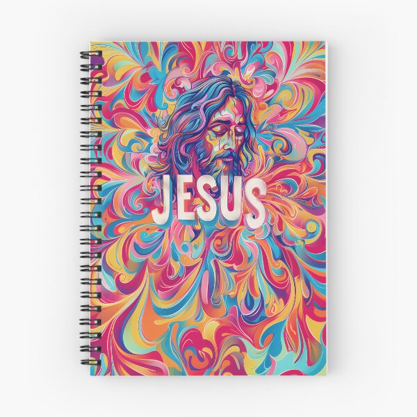 Item preview, Jesus  psychedelic swirling patterns  designed and sold by No1Equestrian.