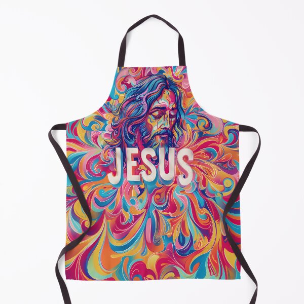 Item preview, Jesus  psychedelic swirling patterns  designed and sold by No1Equestrian.