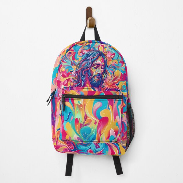Item preview, Jesus  psychedelic swirling patterns  designed and sold by No1Equestrian.