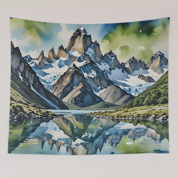 Item preview, Mount Fitz Roy, Patagonia: Dramatic Snow-Capped Peaks designed and sold by LSVart.