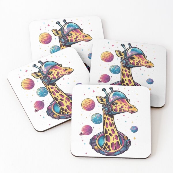 Item preview, Cute Astro Giraffe designed and sold by NicolasGlowArt.