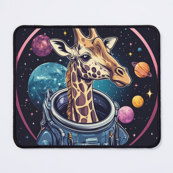 Item preview, Giraffe Astronaut designed and sold by NicolasGlowArt.