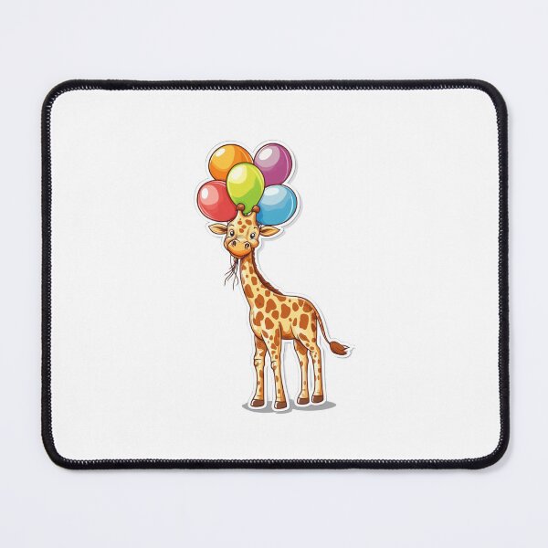 Item preview, Giraffe with Balloons designed and sold by NicolasGlowArt.