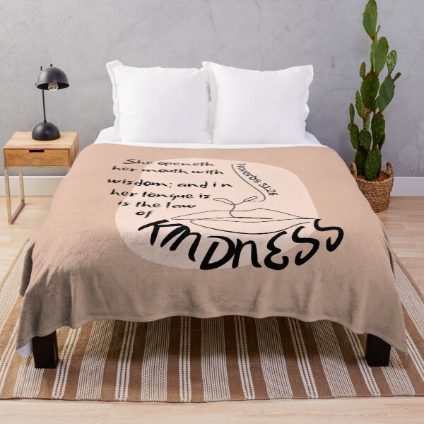 Item preview, Proverbs 31:26 - She openeth her mouth with wisdom; and in her tongue is the law of kindness. designed and sold by Nancyanna.