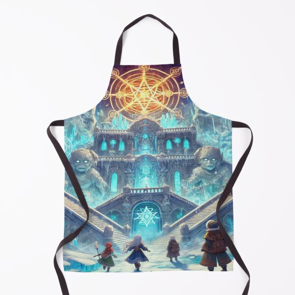 Item preview, Frozen Castle Anime - Mystical Snowland Adventure Pattern designed and sold by Imaginarium of Chaos falcon88 .