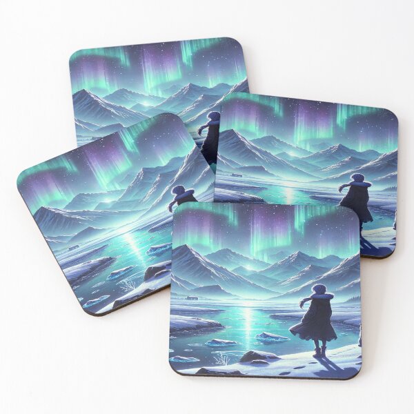 Item preview, Lone Traveler Anime - Tranquil Snowland Adventure Pattern designed and sold by Imaginarium of Chaos falcon88 .
