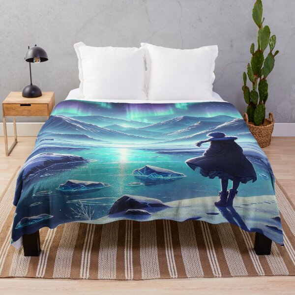 Item preview, Lone Traveler Anime - Tranquil Snowland Adventure Pattern designed and sold by Imaginarium of Chaos falcon88 .