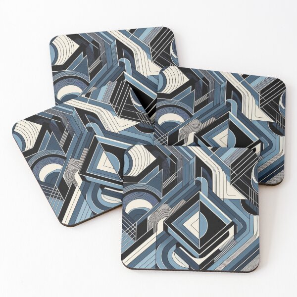 Item preview, geometric abstract pattern designed and sold by Dogandesighn.