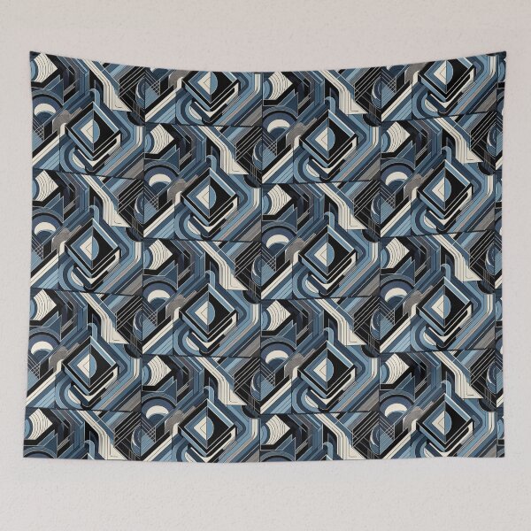 Item preview, geometric abstract pattern designed and sold by Dogandesighn.
