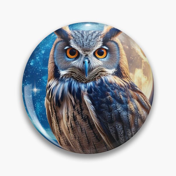 Item preview, Cosmic Owl Guardian designed and sold by Unwind-Art-Work.