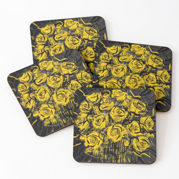 Item preview, Golden Rose Reverie – Dramatic Floral Art with a Modern Edge designed and sold by WildStroke.