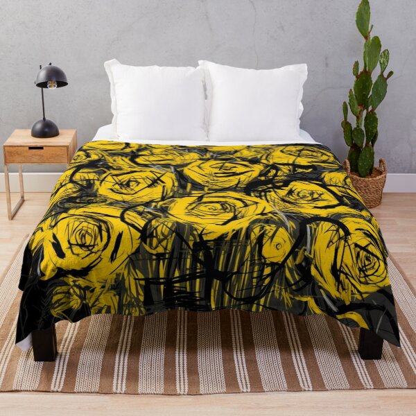 Item preview, Golden Rose Reverie – Dramatic Floral Art with a Modern Edge designed and sold by WildStroke.