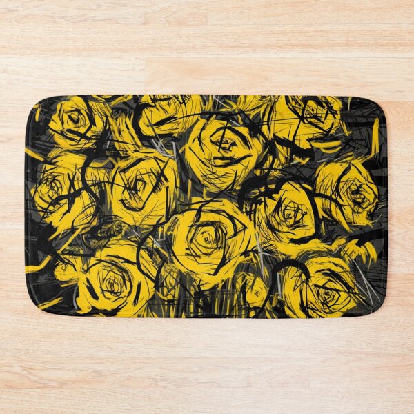 Item preview, Golden Rose Reverie – Dramatic Floral Art with a Modern Edge designed and sold by WildStroke.