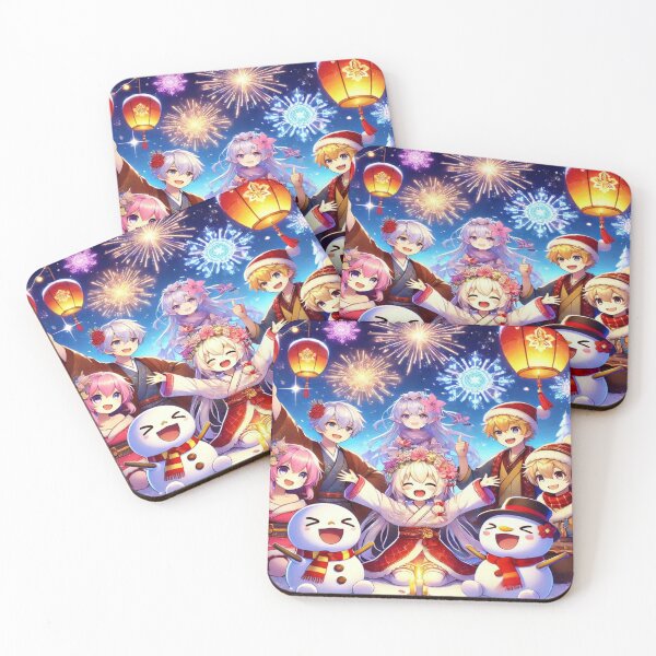 Item preview, Snowland Festival Anime - Magical Winter Celebration Pattern designed and sold by Imaginarium of Chaos falcon88 .