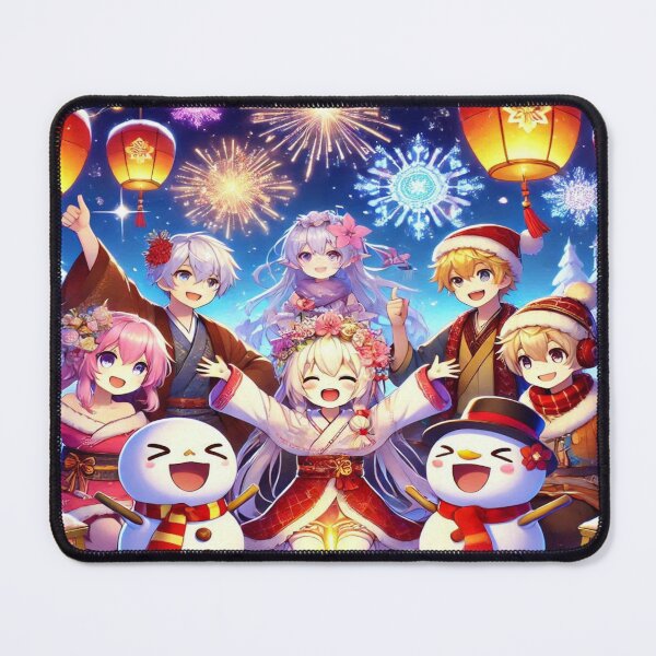 Item preview, Snowland Festival Anime - Magical Winter Celebration Pattern designed and sold by Imaginarium of Chaos falcon88 .