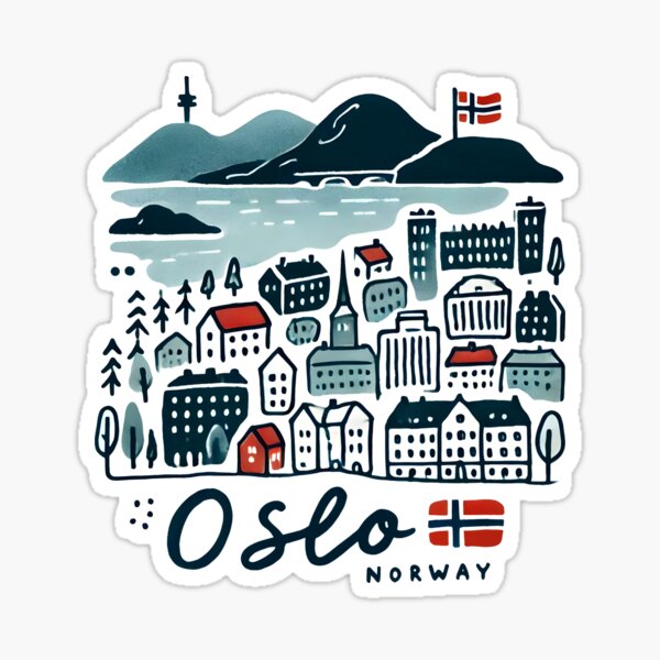 Item preview, Oslo Norway designed and sold by WanderlustCoCo.