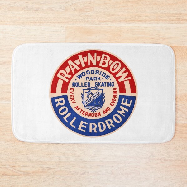 Item preview, Rainbow Rollerdrome Adelphia South Carolina Roller Skating Rink Sticker Decal Label designed and sold by tislord.