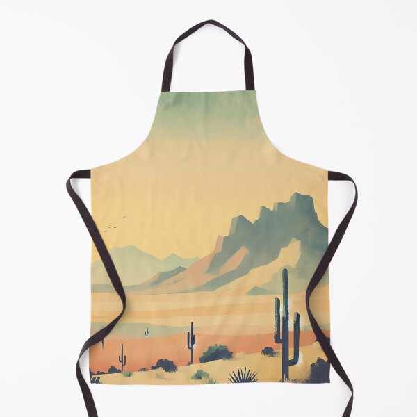 Item preview, retro watercolor desert lanscape designed and sold by dulceguavashop.