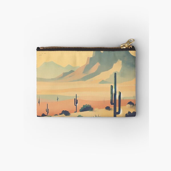 Item preview, retro watercolor desert lanscape designed and sold by dulceguavashop.