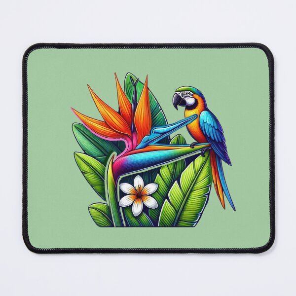 Item preview, Bird of Paradise Flower (Strelitzia reginae) Parrot designed and sold by Myra365Art.