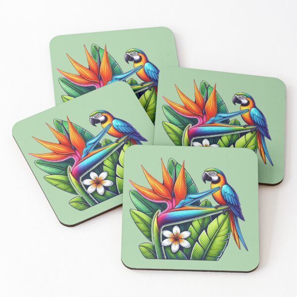 Item preview, Bird of Paradise Flower (Strelitzia reginae) Parrot designed and sold by Myra365Art.