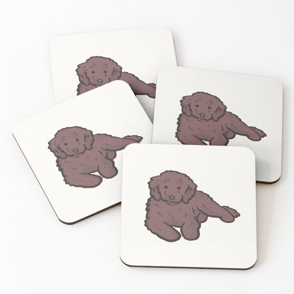 Item preview, Brown Cavapoo dog illustration  designed and sold by Mayarart.