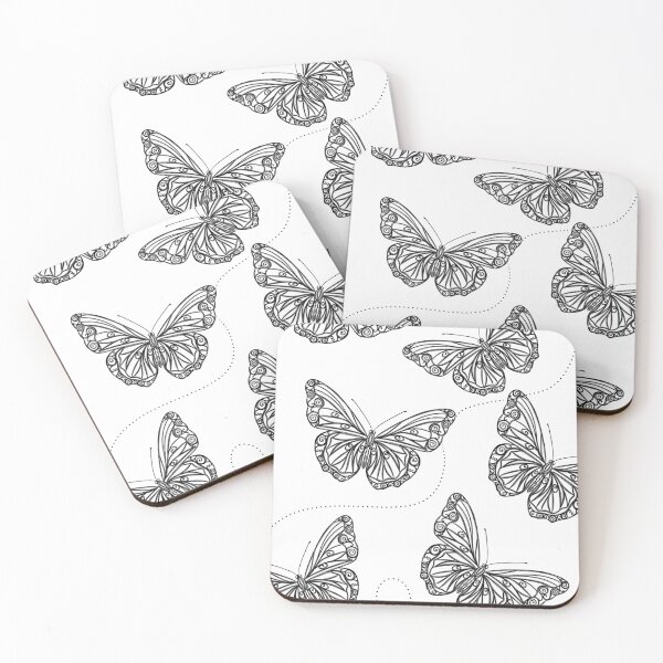 Item preview, Line art butterfly, Layout for printing illustrations on T-shirts, notepads, covers designed and sold by Sunshine2504.