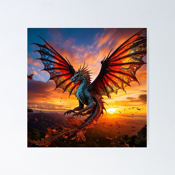 Item preview, Butterfly-Scaled Dragon designed and sold by Unwind-Art-Work.