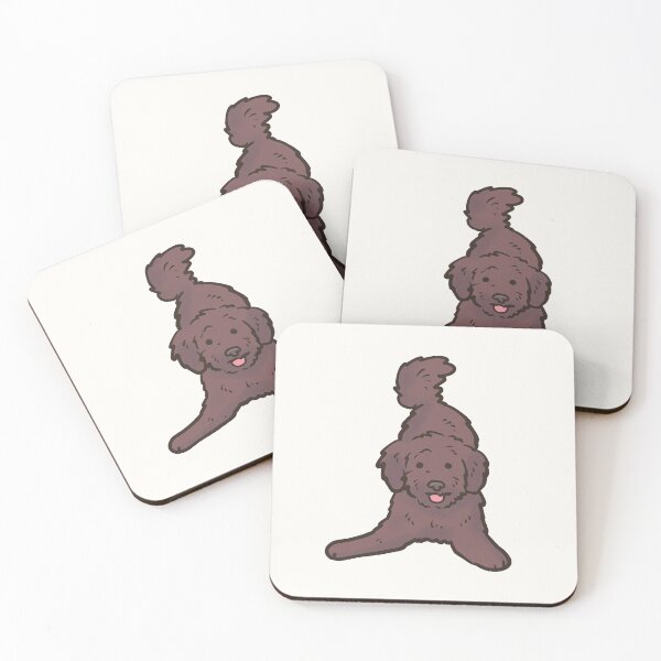 Item preview, Copy of Brown Cavapoo dog illustration  designed and sold by Mayarart.