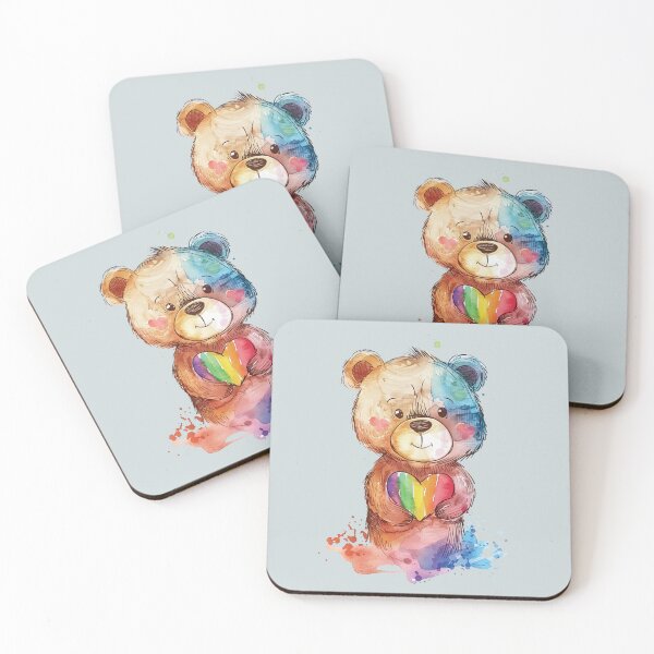 Item preview, Rainbow Teddy – Loving Design designed and sold by BrainAK.