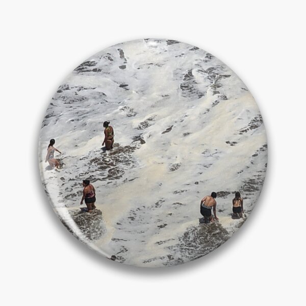Item preview, People bathing in the cold waters of the Pacific on a calm afternoon, Central coastline of Chile… designed and sold by MAMB007.