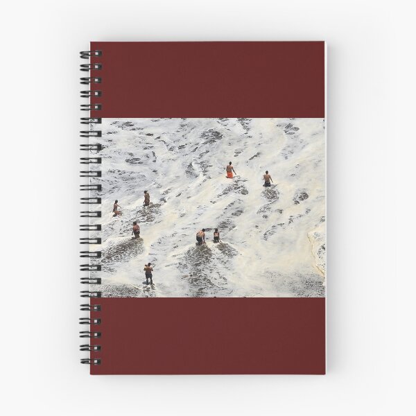 Item preview, People bathing in the cold waters of the Pacific on a calm afternoon, Central coastline of Chile… designed and sold by MAMB007.