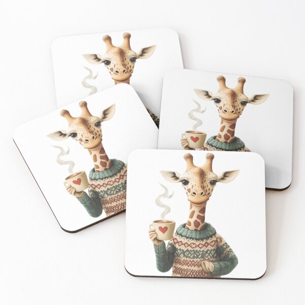 Item preview, Giraffe With Coffee designed and sold by NicolasGlowArt.