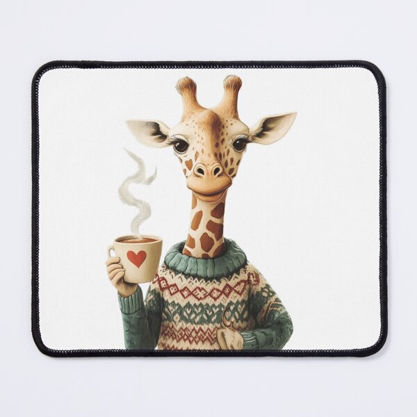 Item preview, Giraffe With Coffee designed and sold by NicolasGlowArt.