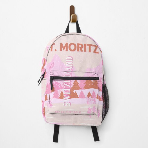 Item preview, St. Moritz Travel Art, Switzerland Travel Art, Preppy Art designed and sold by Magic Love Art Print.