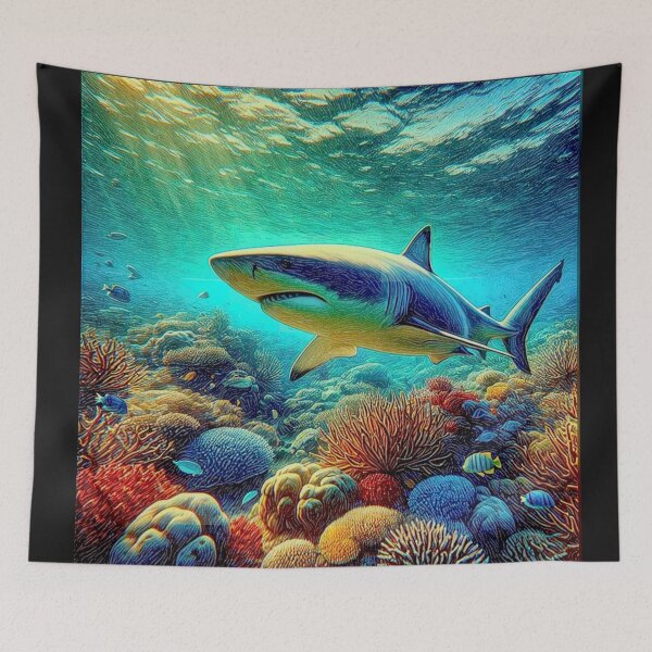 Item preview, Sharks, Jaws and corals designed and sold by Helios Be. Lavsh.