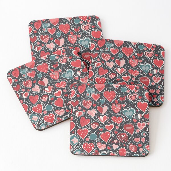 Item preview, Romantic Heart Pattern designed and sold by EverPrintIT.