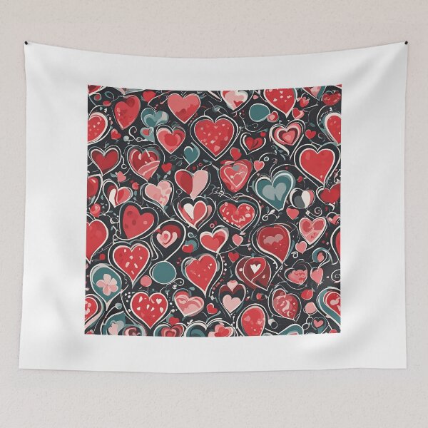 Item preview, Romantic Heart Pattern designed and sold by EverPrintIT.