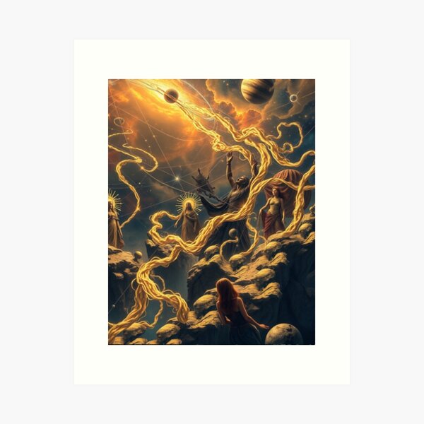 Aperçu de l'œuvre Le filet incontournable de la déesse Ananke créée et vendue par HellenicSophia.
