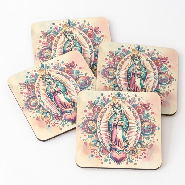 Item preview, Retro Virgen de Guadalupe in watercolor designed and sold by dulceguavashop.