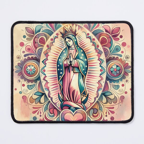 Item preview, Retro Virgen de Guadalupe in watercolor designed and sold by dulceguavashop.