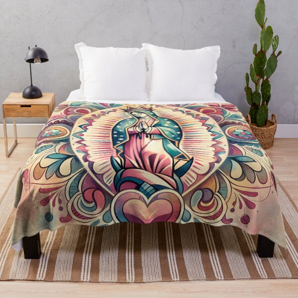 Item preview, Retro Virgen de Guadalupe in watercolor designed and sold by dulceguavashop.