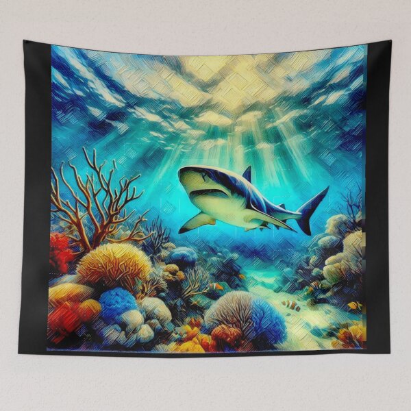 Item preview, Sharks, Jaws and corals #1 designed and sold by Helios Be. Lavsh.